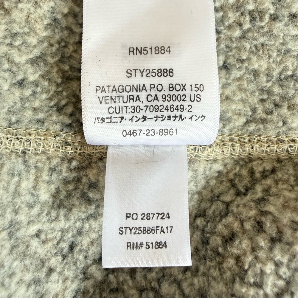 Patagonia Better Sweater Fleece Vest Gray Tan Heather Full Zip Women’s Size M - Picture 8 of 8